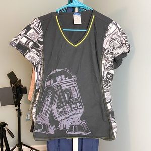 Star Wars R2-D2 Scrub Top